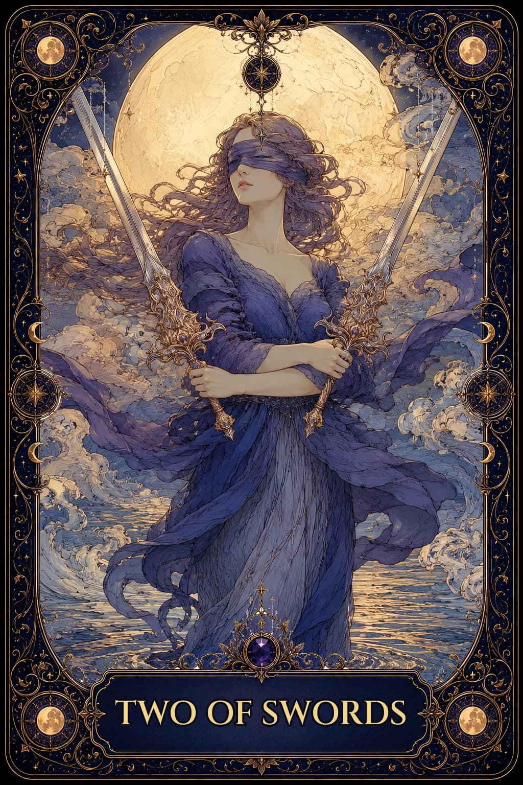 Two of Swords, Arcana Noctis base deck