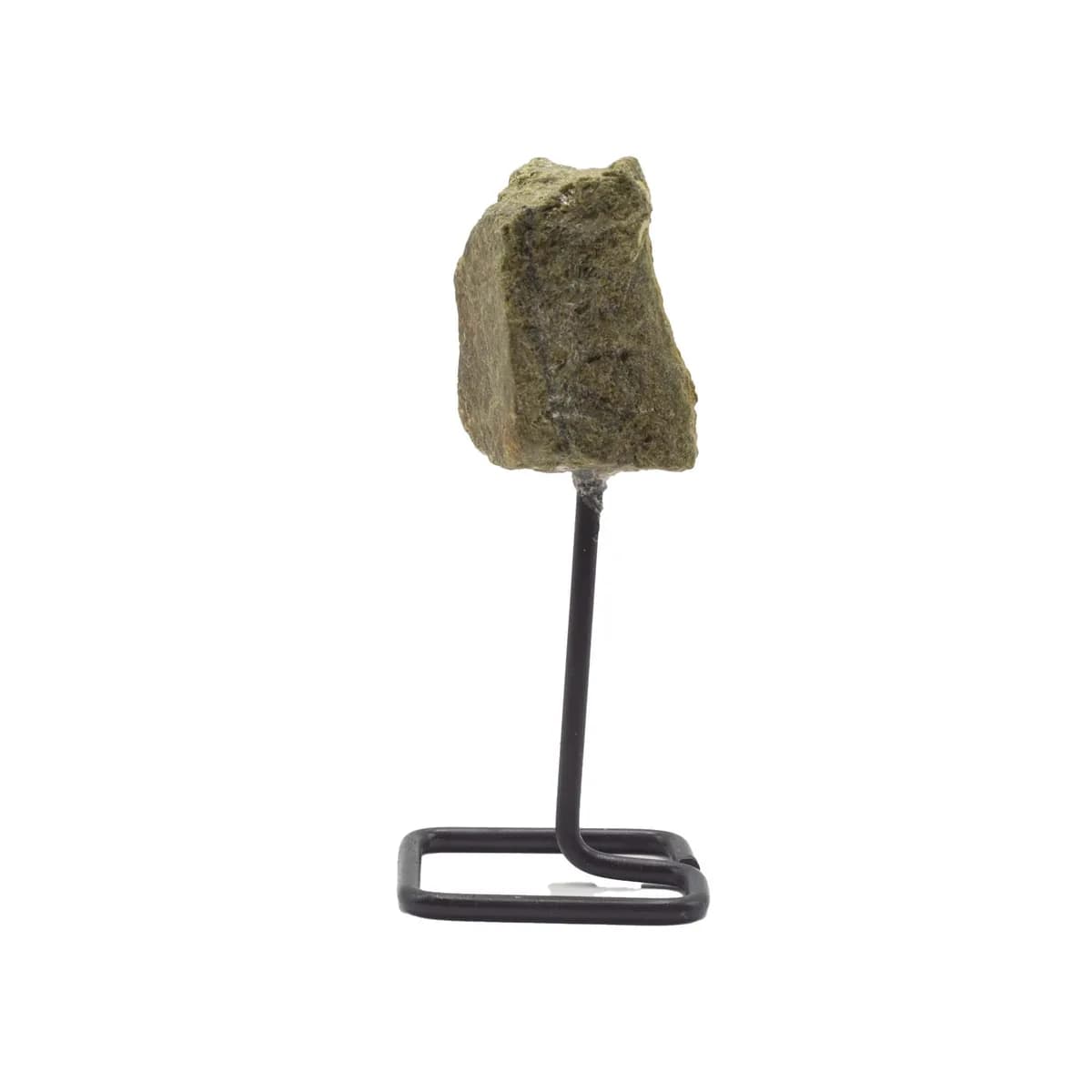 Mineral Specimen on Metal Stand - Epidote