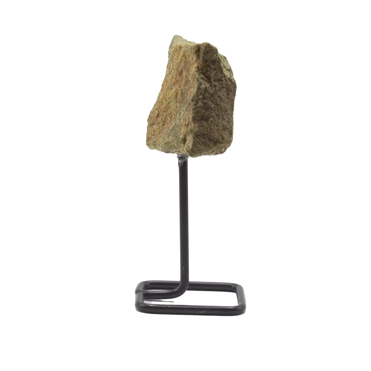 Mineral Specimen on Metal Stand - Epidote