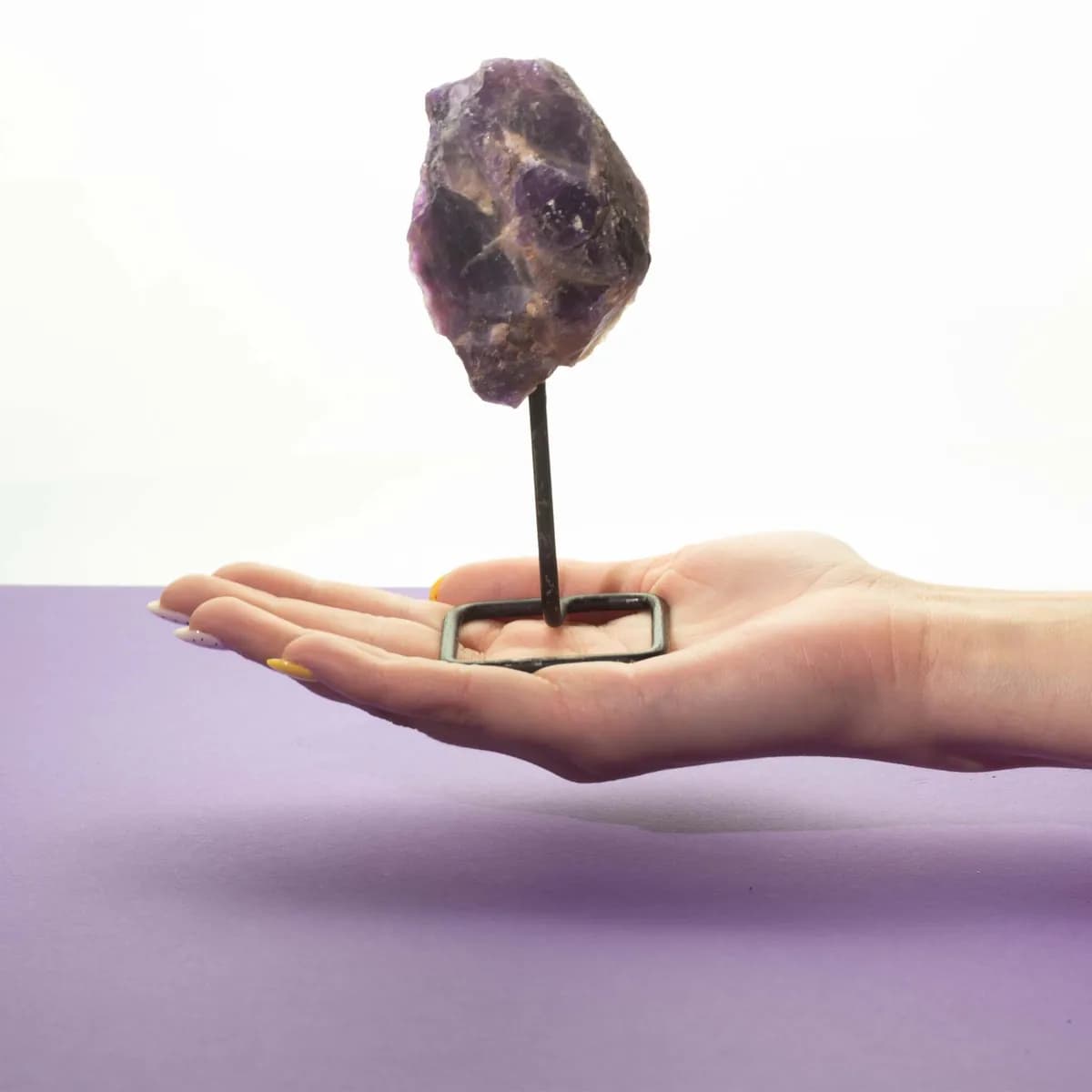 Mineral Specimen on Metal Stand - Epidote