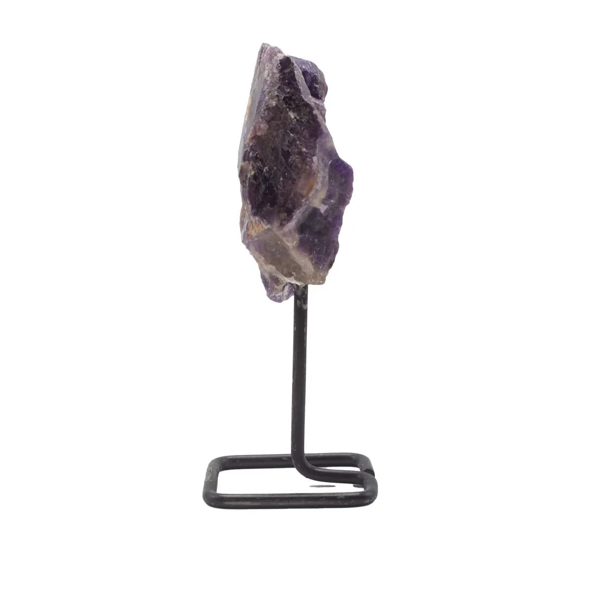 Mineral Specimen on Metal Stand - Amethyst
