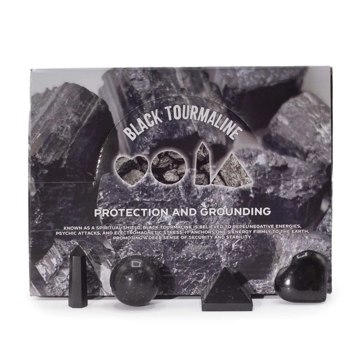 Four Gemstone Shapes - Black Tourmaline