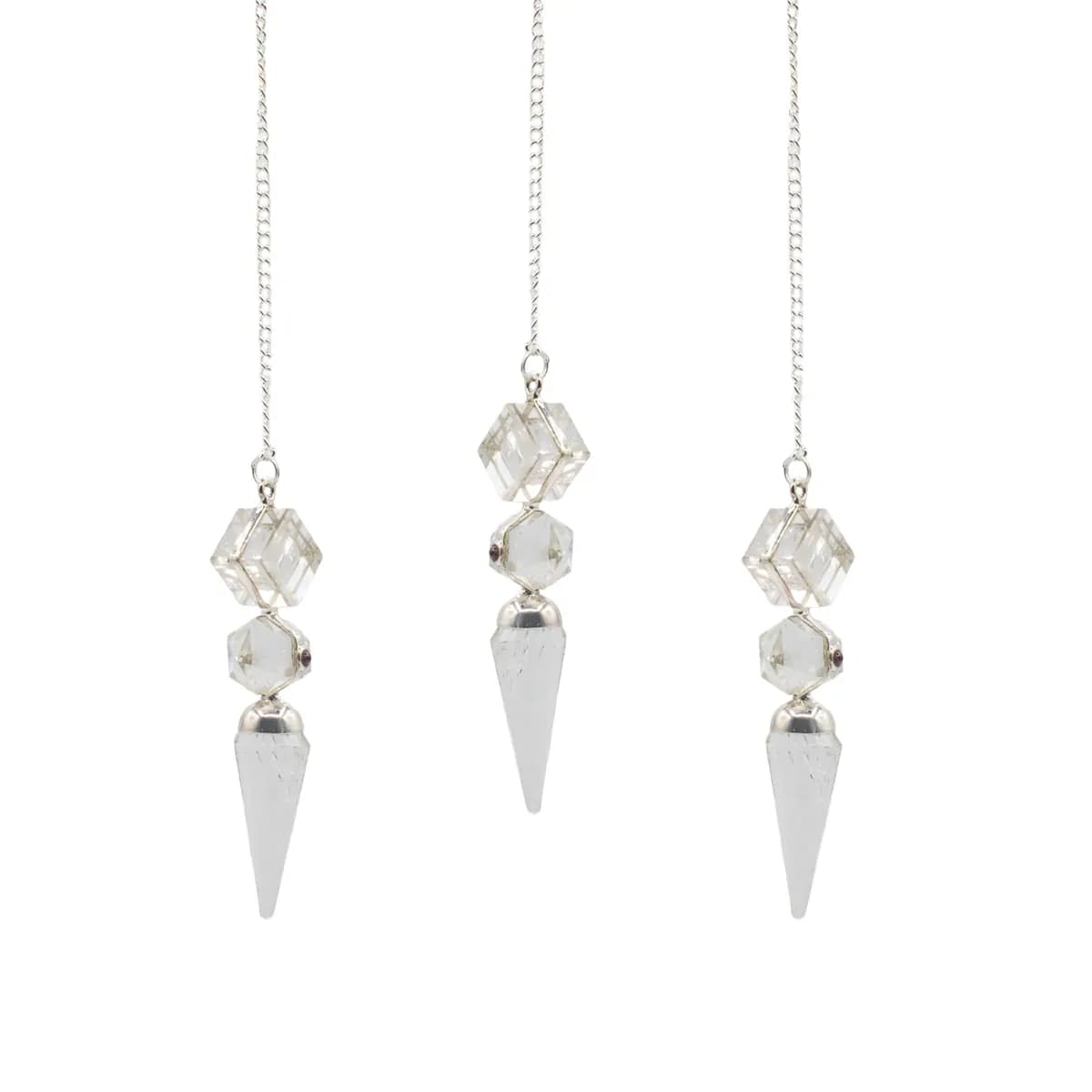 The Architect of Clarity - Three Piece Pendulum - Crystal Quartz