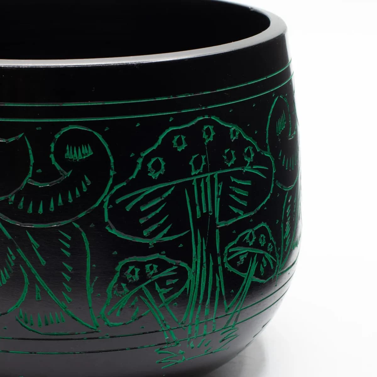 Cauldron Singing Bowl - Magic Mushroom - Green (15cm)
