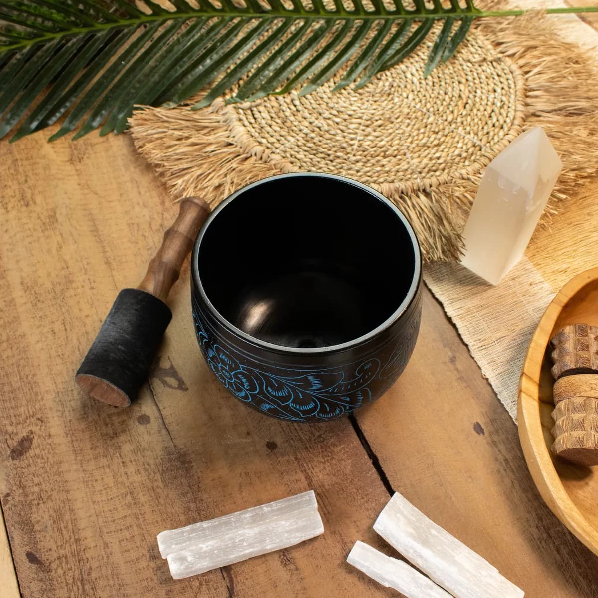 Cauldron Singing Bowl - Magic Mushroom - Blue (15cm)