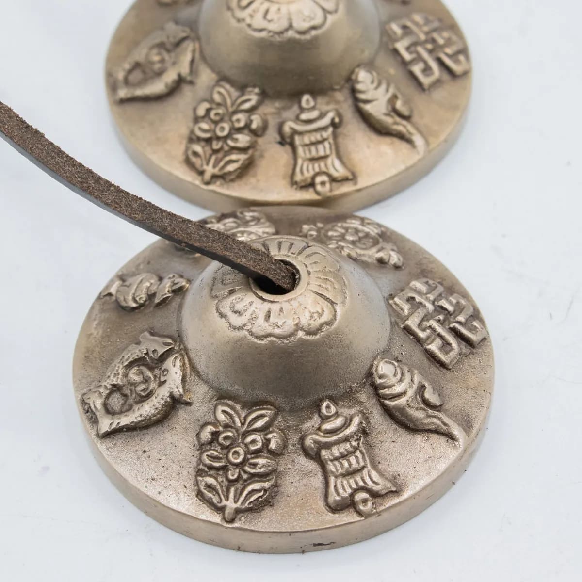 Premium Brass Tibetan Tingsha - Lucky Symbols - approx 6cm (155gm)