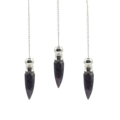 Secret Cavity Discovery of Truth Pendulum - Amethyst - Silver Plated