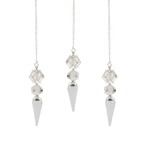 The Architect of Clarity - Three Piece Pendulum - Crystal Quartz