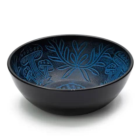 Aluminum Singing Bowl - Magic Mushroom - Blue (20cm)